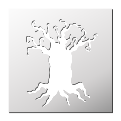 Pochoir Arbre hanté