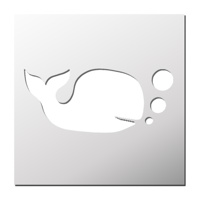 Pochoir Baleine