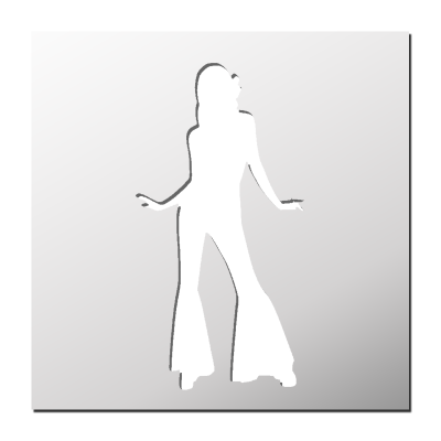 Pochoir Danseuse