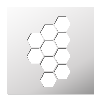 Pochoir déco Nid d’abeilles