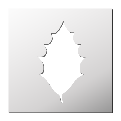Pochoir Feuille