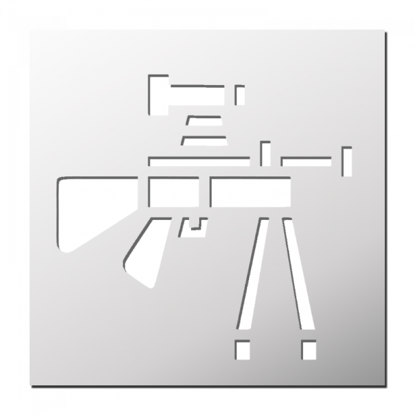 Pochoir Fusil de précision