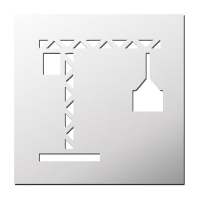 Pochoir Grue