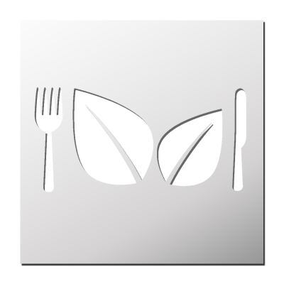 Pochoir Végétarien