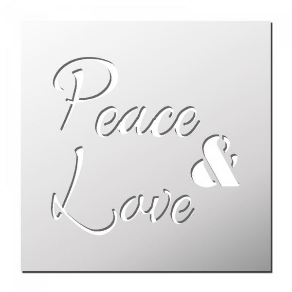 Pochoir Peace & Love