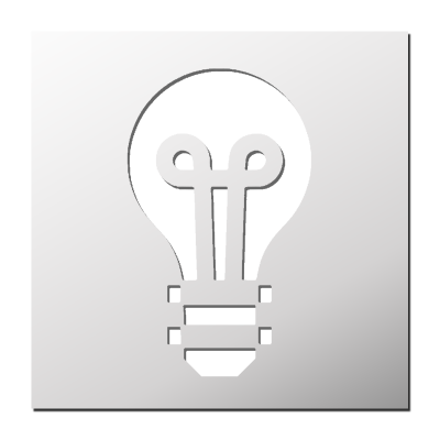 Pochoir Ampoule