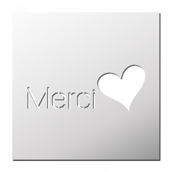 Pochoir Merci ♥