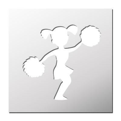 Pochoir Pom-pom Girl