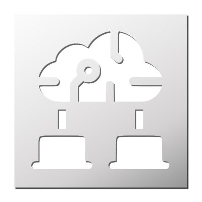 Pochoir Réseau informatique
