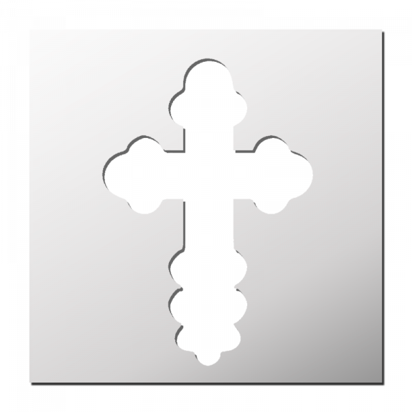 Pochoir Croix orthodoxe