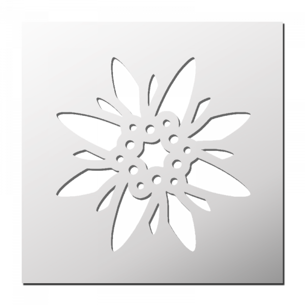 Pochoir Edelweiss