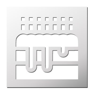 Pochoir Gâteau d’anniversaire