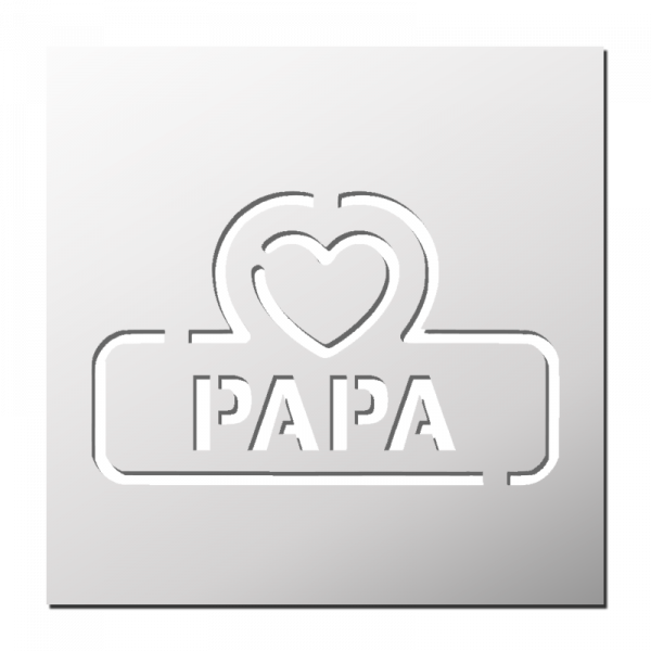 Pochoir Love Papa