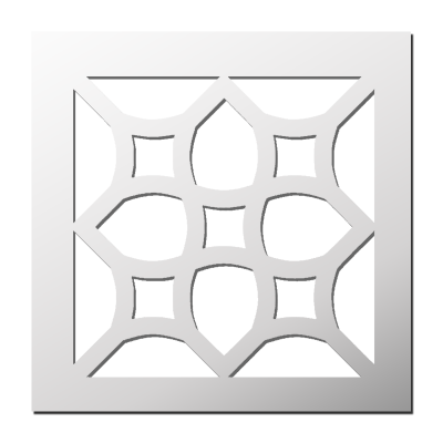 Pochoir Mosaïque Fleur