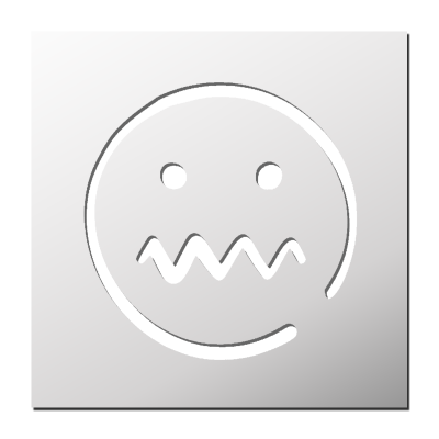 Pochoir Smiley Grimace