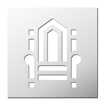 Pochoir Trône