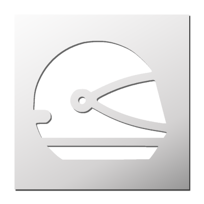 Pochoir Casque