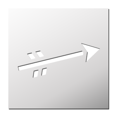 Pochoir Flèche