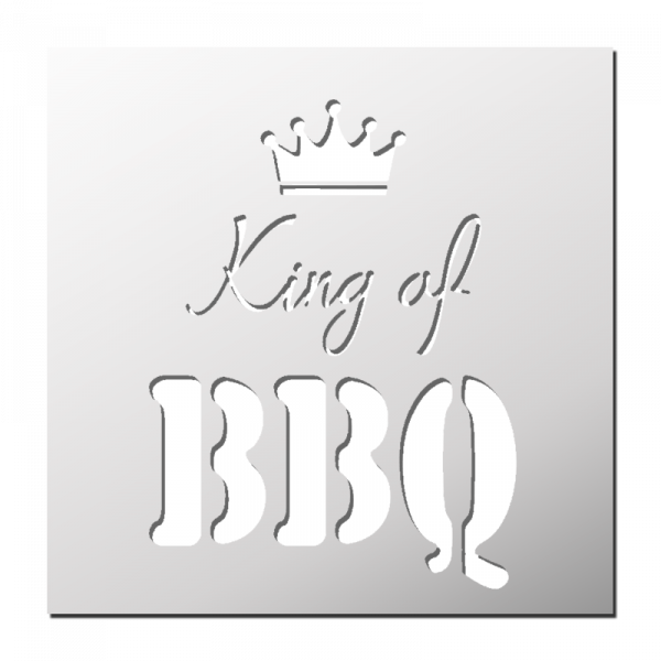 Pochoir King of BBQ