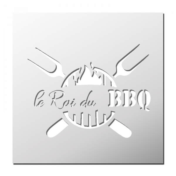 Pochoir Le roi du BBQ