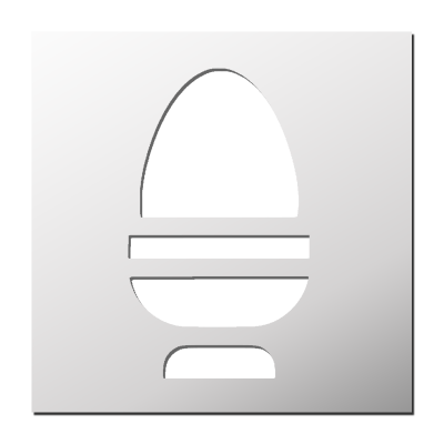 Pochoir Oeuf à la coque