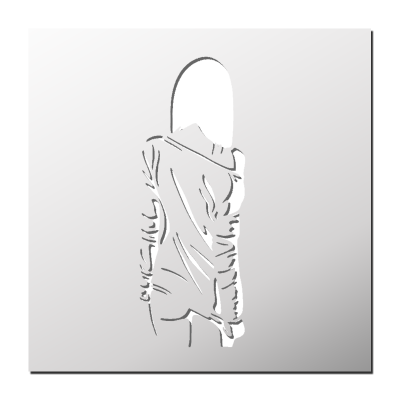 Pochoir Silhouette Femme
