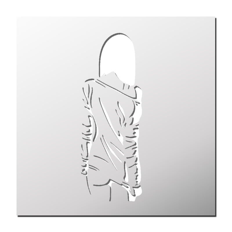 Pochoir Silhouette Femme Pochoir Silhouette Femme