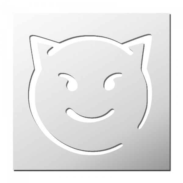 Pochoir Smiley Diable