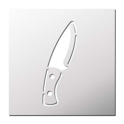Pochoir Couteau