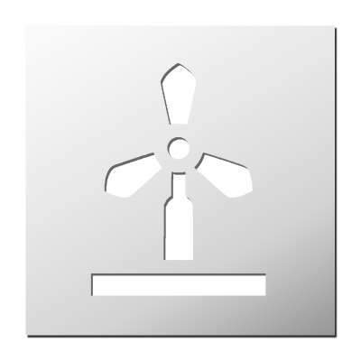 Pochoir Eolienne