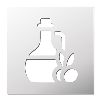 Pochoir Huile d’olive