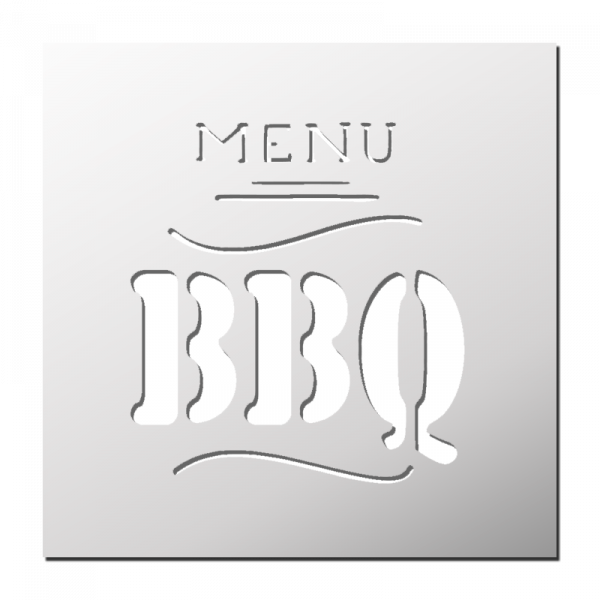 Pochoir Menu BBQ