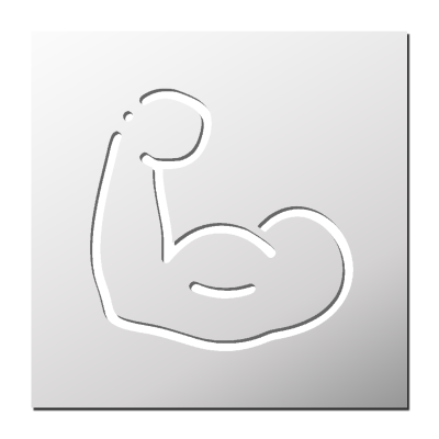 Pochoir Musculation