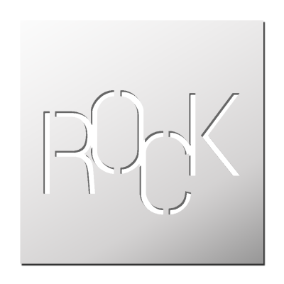 Pochoir ROCK