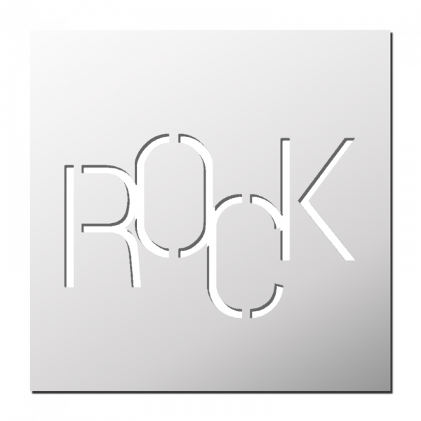 Pochoir ROCK