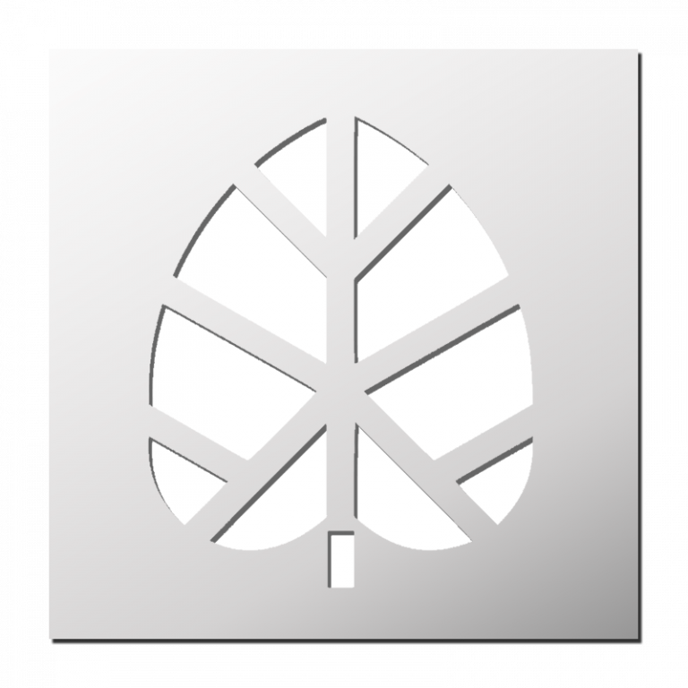 Pochoir Métal Feuille De Bambou - Acier Inoxydable, 17,7x3,98 Cm - Pour Peinture Sur Bois, Scrapbooking, Décoration