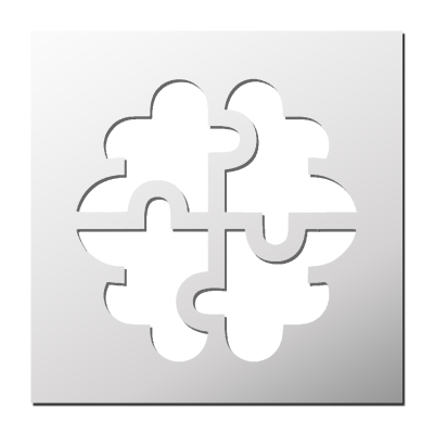 Pochoir Puzzle Cerveau