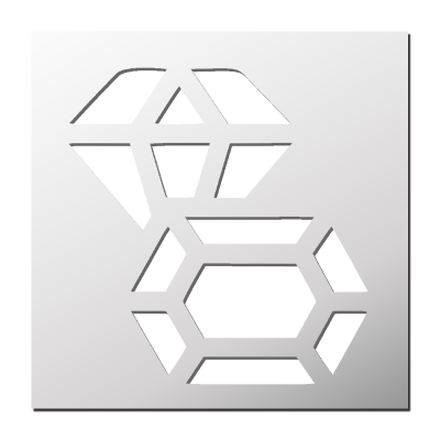 Pochoir Diamant