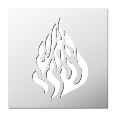 Pochoir Flamme