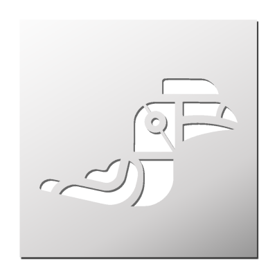 Pochoir Hornbill