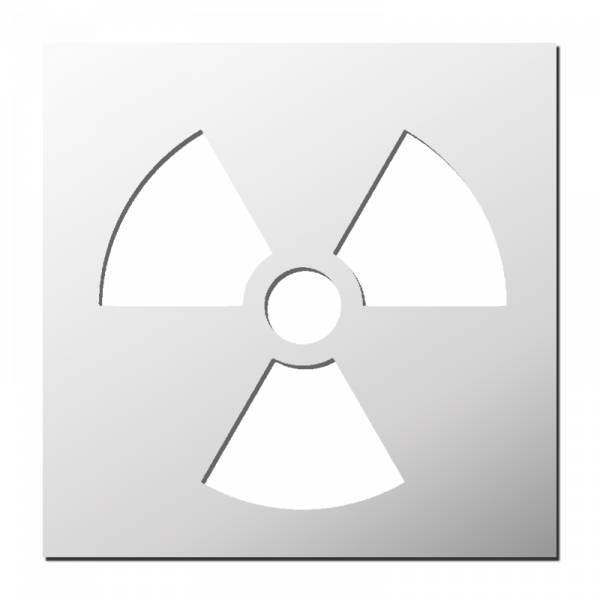 Pochoir Symbole Radioactif