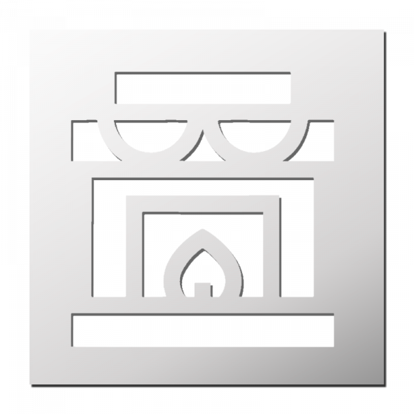 Pochoir Cheminée