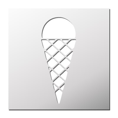 Pochoir Cornet de Glace