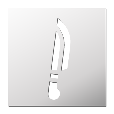 Pochoir Couteau