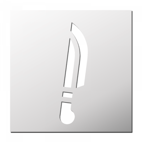 Pochoir Couteau