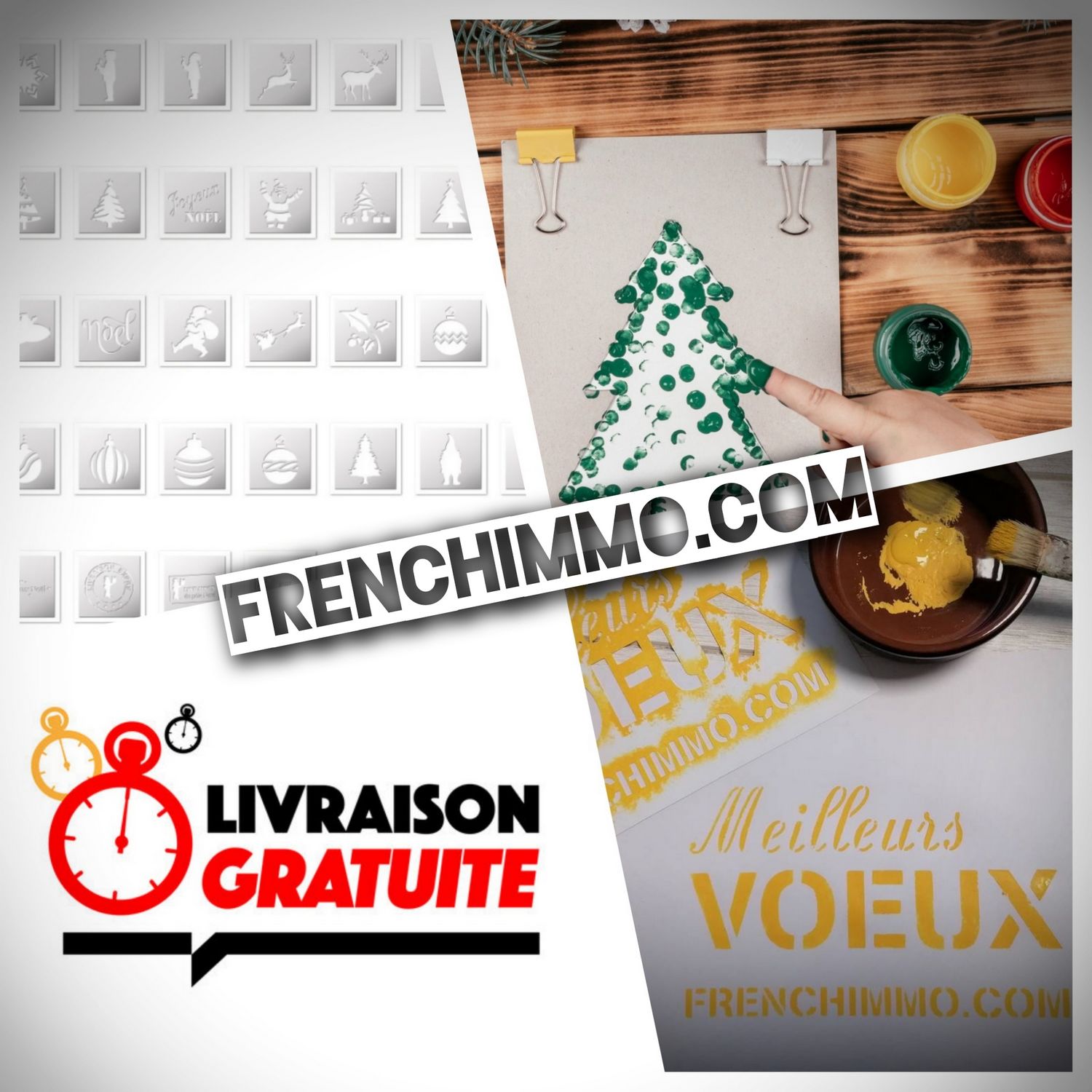 Pochoirs pour votre déco de Noël