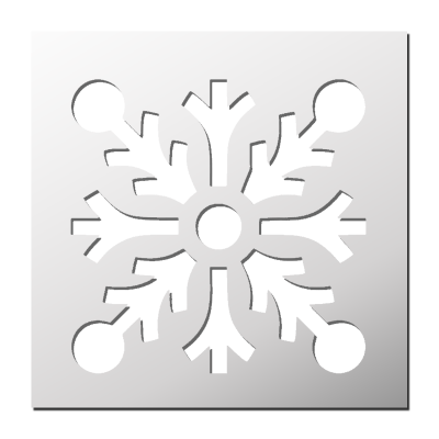 Pochoir Flocon de neige