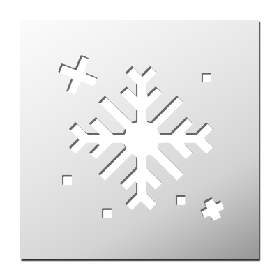 Pochoir Flocon de neige