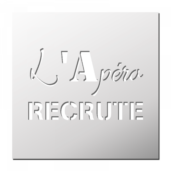 Pochoir l'Apéro recrute