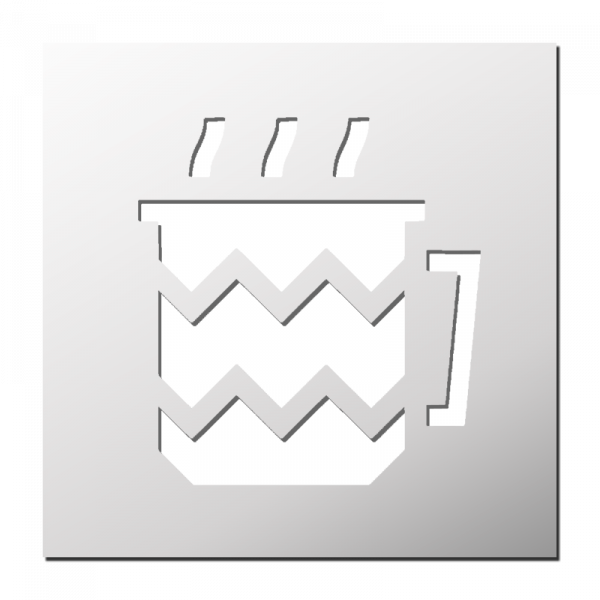 Pochoir Tasse